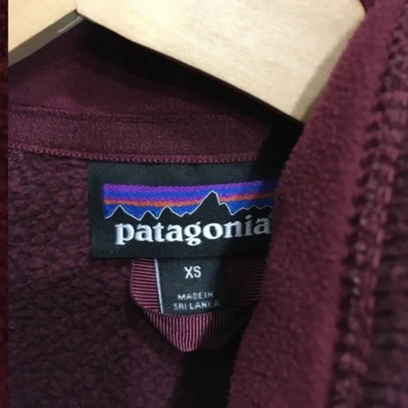 Patagonia Better Sweater Zip Up Size XS Maroon Burgundy Chicory Red - Picture 9 of 10